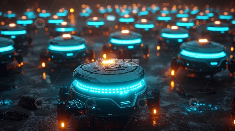 高清大图下载【趣麦麦图】科幻机器人军团