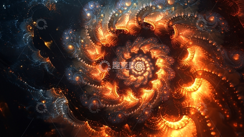 高清大图下载【趣麦麦图】绚丽星云漩涡宇宙图