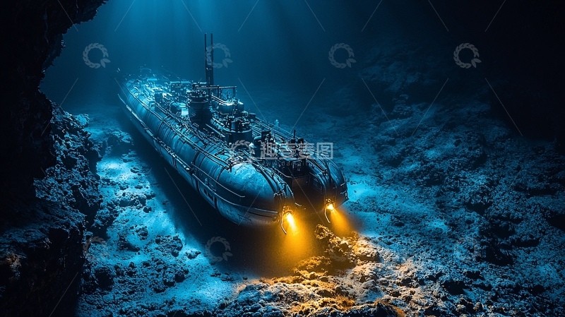 高清大图下载【趣麦麦图】深海探险潜水器