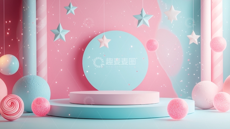 高清大图下载【趣麦麦图】粉色系梦幻场景