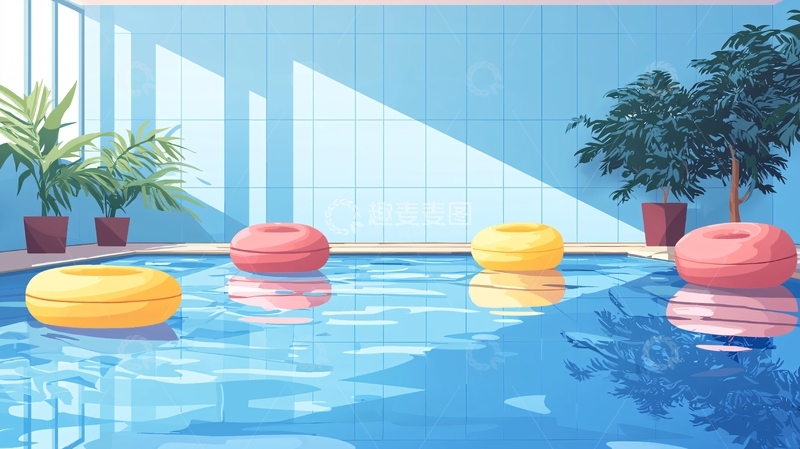 高清大图下载【趣麦麦图】室内游泳池
