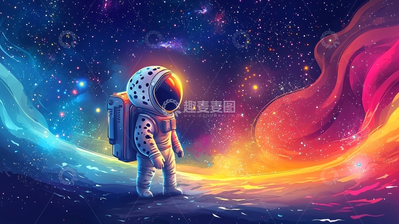 高清大图下载【趣麦麦图】宇宙宇航员