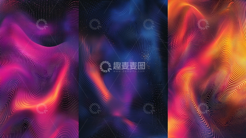 高清大图下载【趣麦麦图】彩色烟雾抽象背景