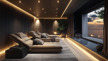 现代简约休闲室