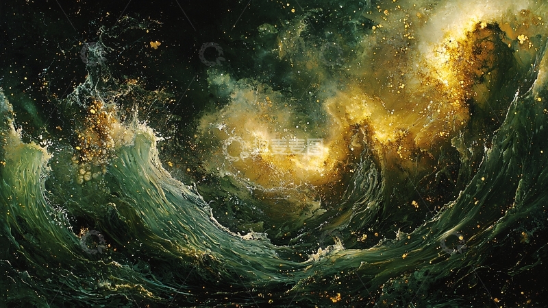 高清大图下载【趣麦麦图】暗黑系海洋风暴