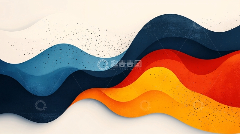 高清大图下载【趣麦麦图】抽象波浪