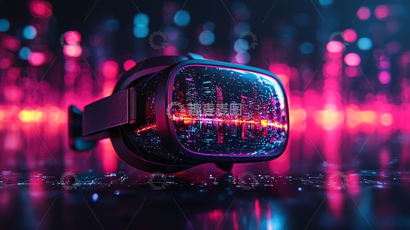 高清大图下载【趣麦麦图】炫酷科技感VR眼镜