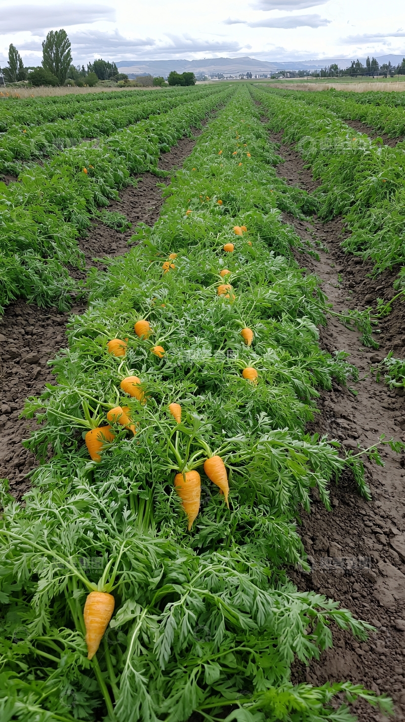 高清大图下载【趣麦麦图】田间成熟的胡萝卜
