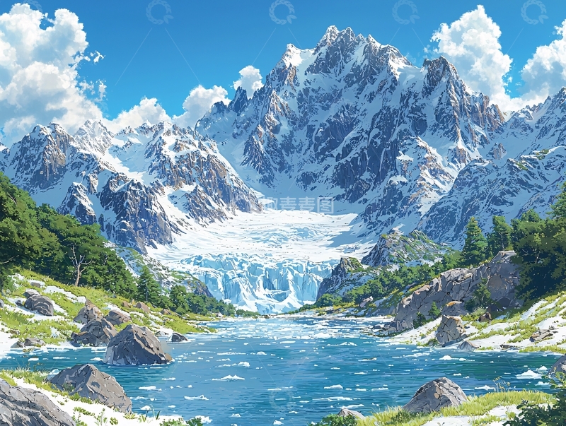 高清大图下载【趣麦麦图】雪山