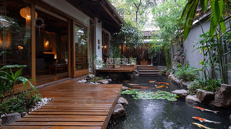 高清大图下载【趣麦麦图】日式庭院