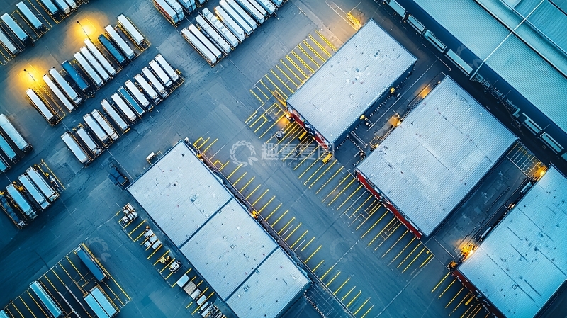 高清大图下载【趣麦麦图】物流中心鸟瞰图