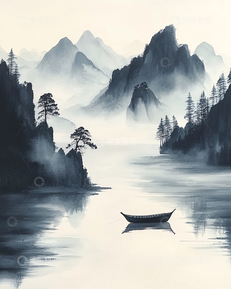 高清大图下载【趣麦麦图】水墨画