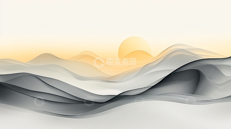 高清大图下载【趣麦麦图】水墨山水画237