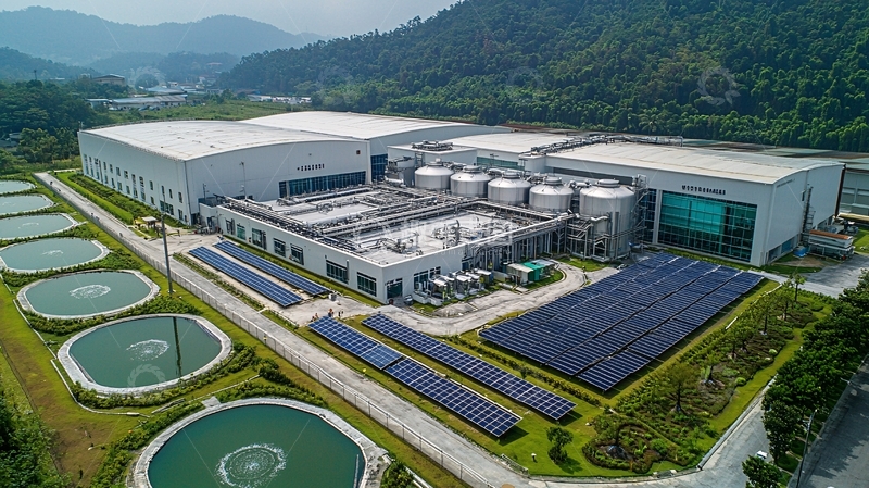 高清大图下载【趣麦麦图】工业厂房鸟瞰图