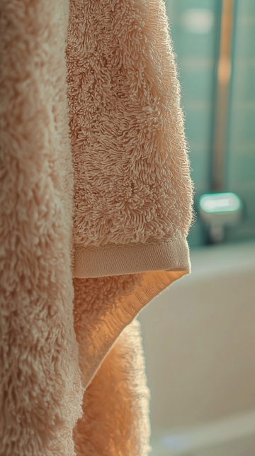 米色毛巾质感特写