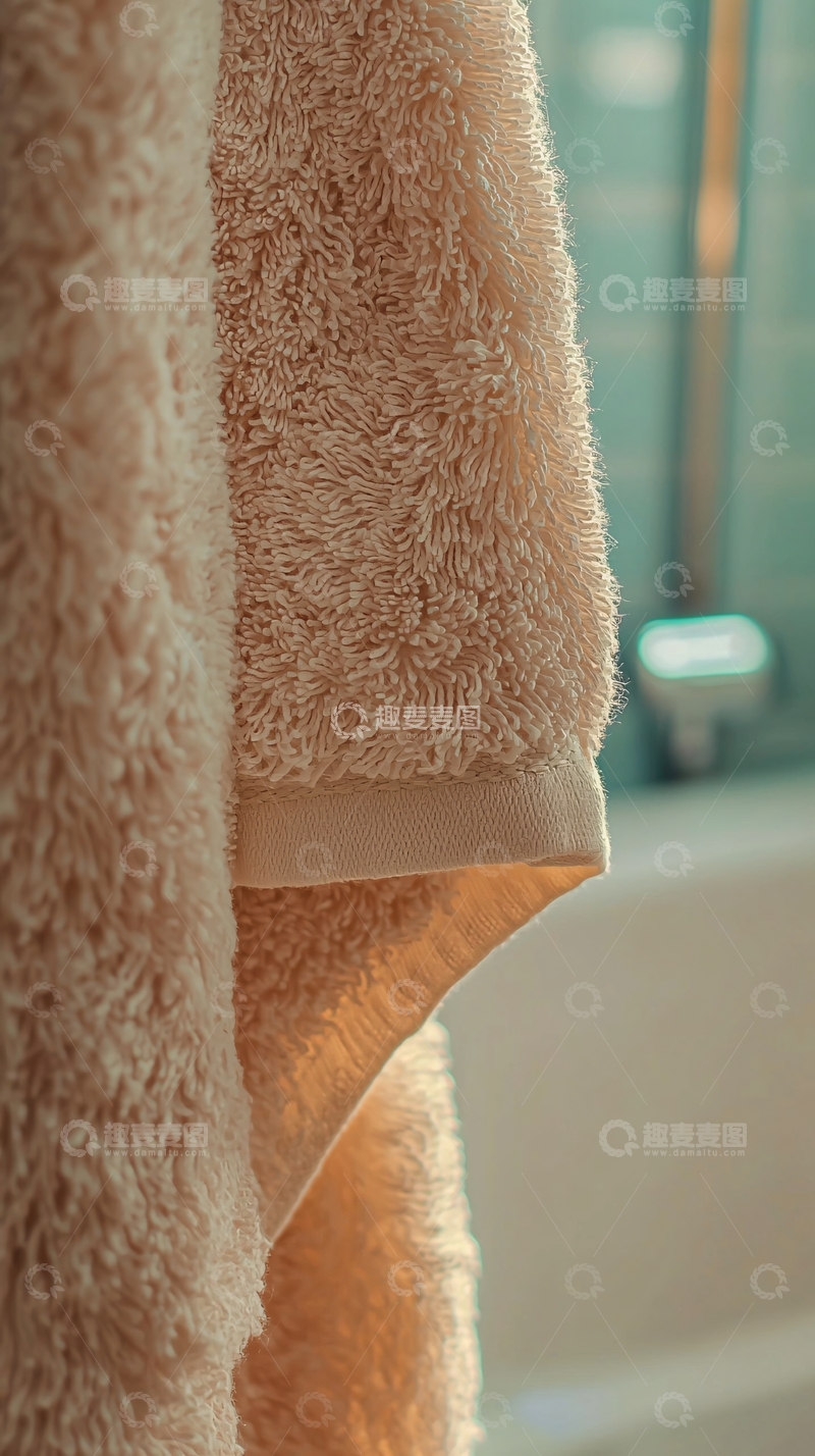 高清大图下载【趣麦麦图】米色毛巾质感特写