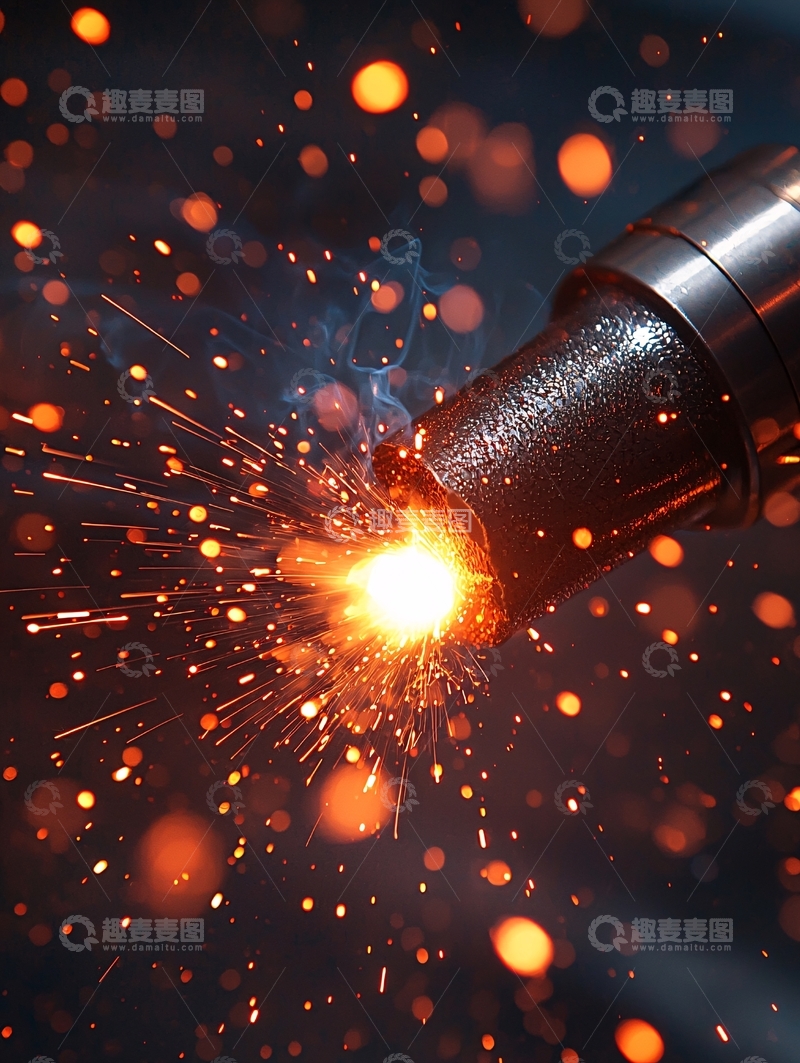 高清大图下载【趣麦麦图】电焊火花特写