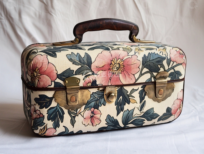 高清大图下载【趣麦麦图】复古花卉化妆箱