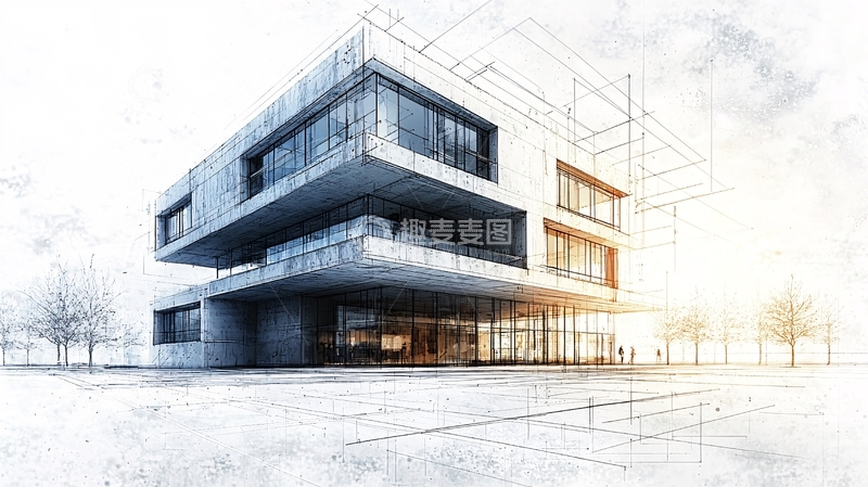 高清大图下载【趣麦麦图】现代建筑设计图