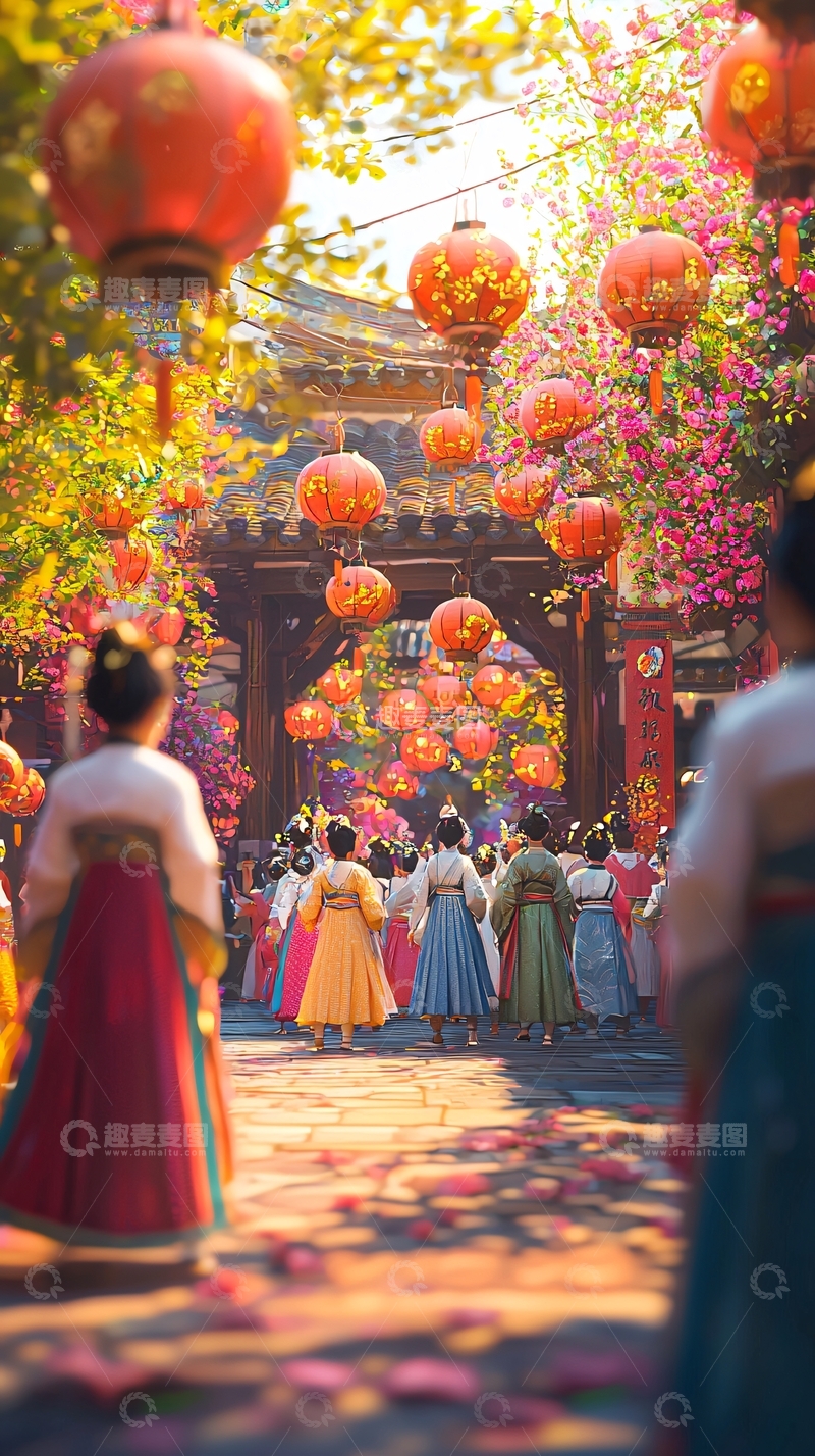 高清大图下载【趣麦麦图】古风街道