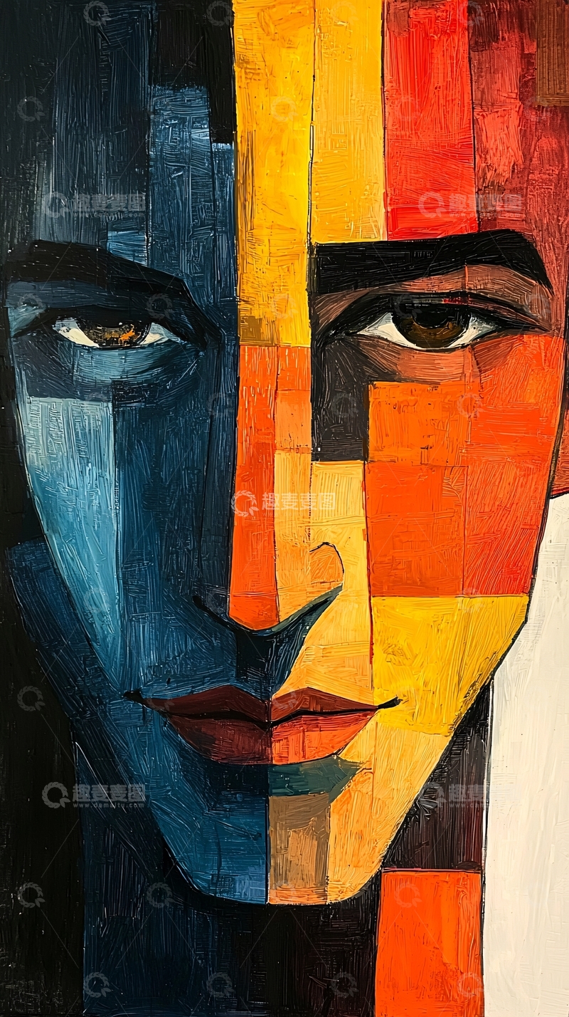 高清大图下载【趣麦麦图】抽象肖像画