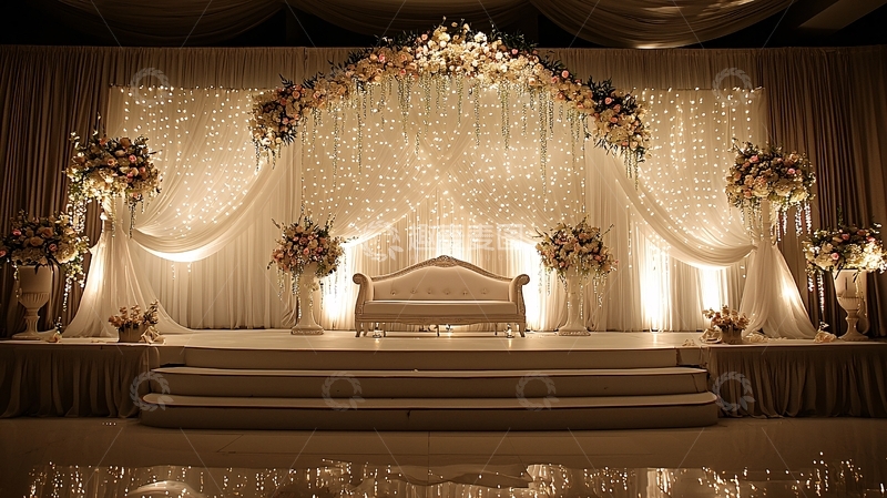 高清大图下载【趣麦麦图】豪华婚礼舞台背景