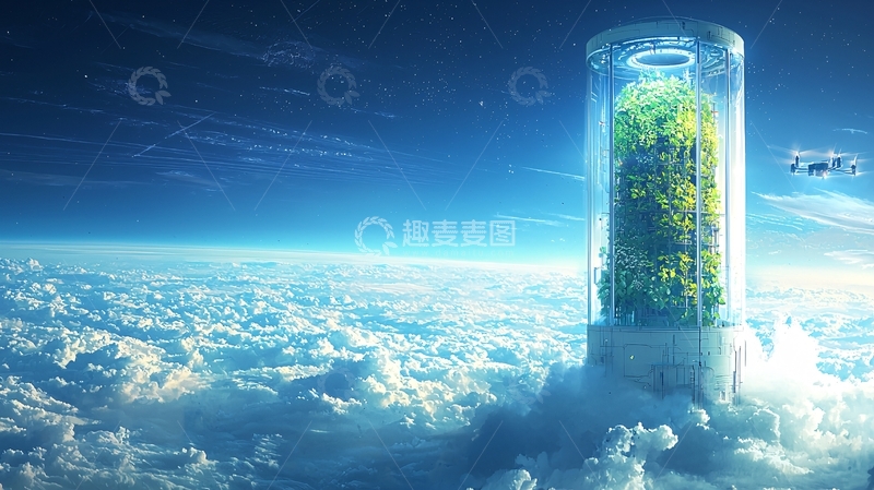 高清大图下载【趣麦麦图】云端垂直农场