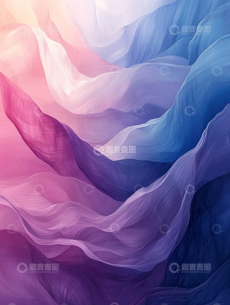 高清大图下载【趣麦麦图】梦幻多彩丝绸质感