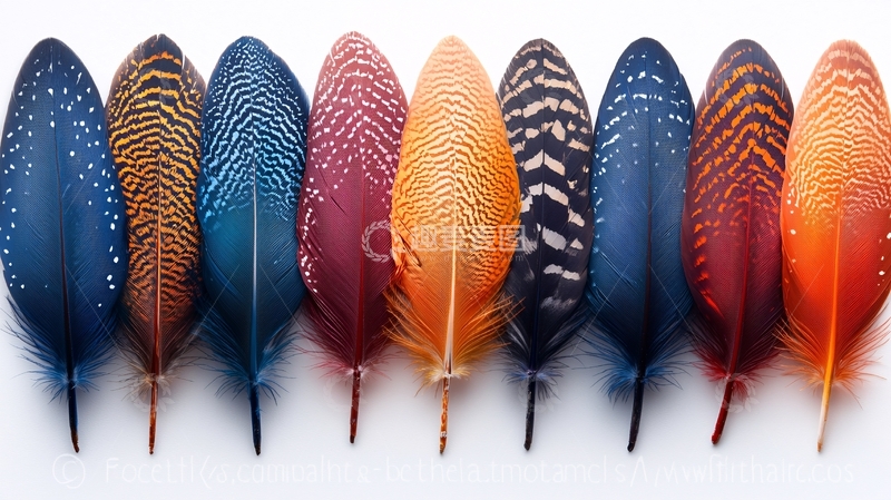 高清大图下载【趣麦麦图】彩色羽毛