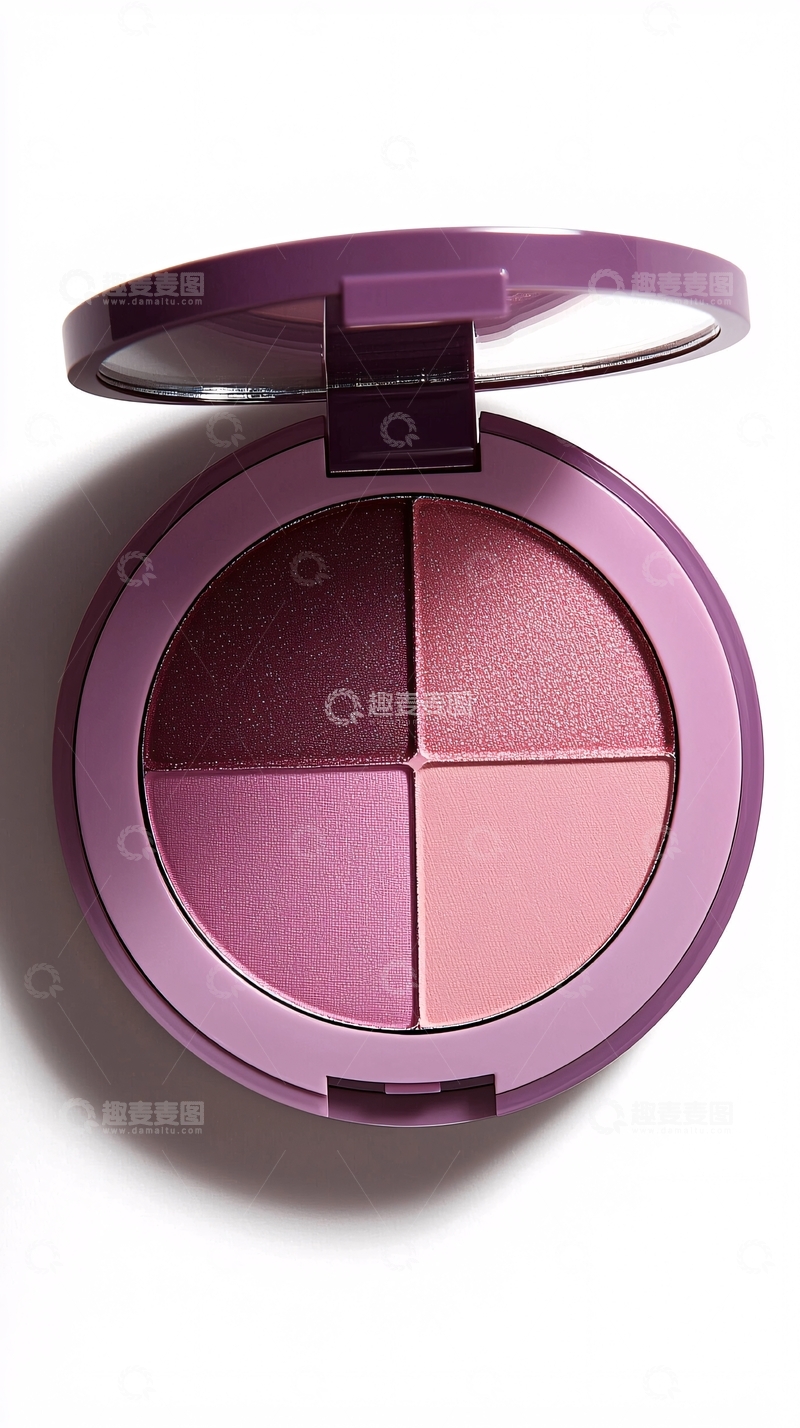 高清大图下载【趣麦麦图】紫色四色眼影盘