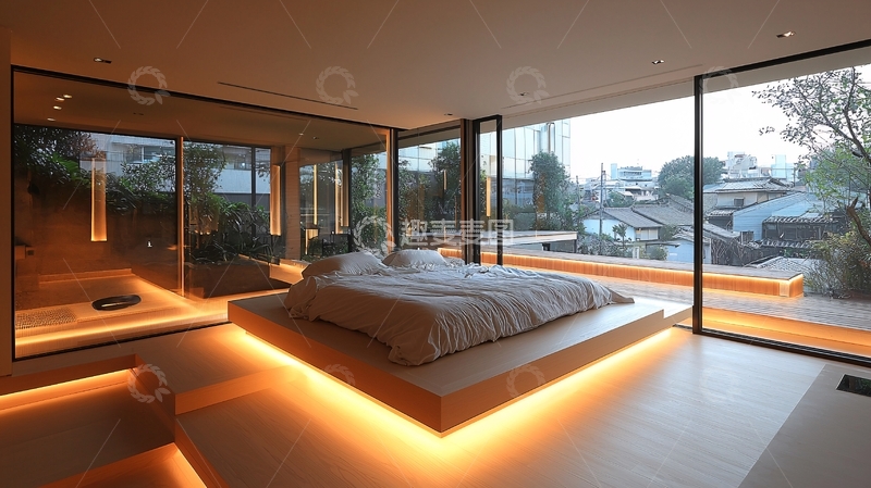 高清大图下载【趣麦麦图】现代简约卧室22