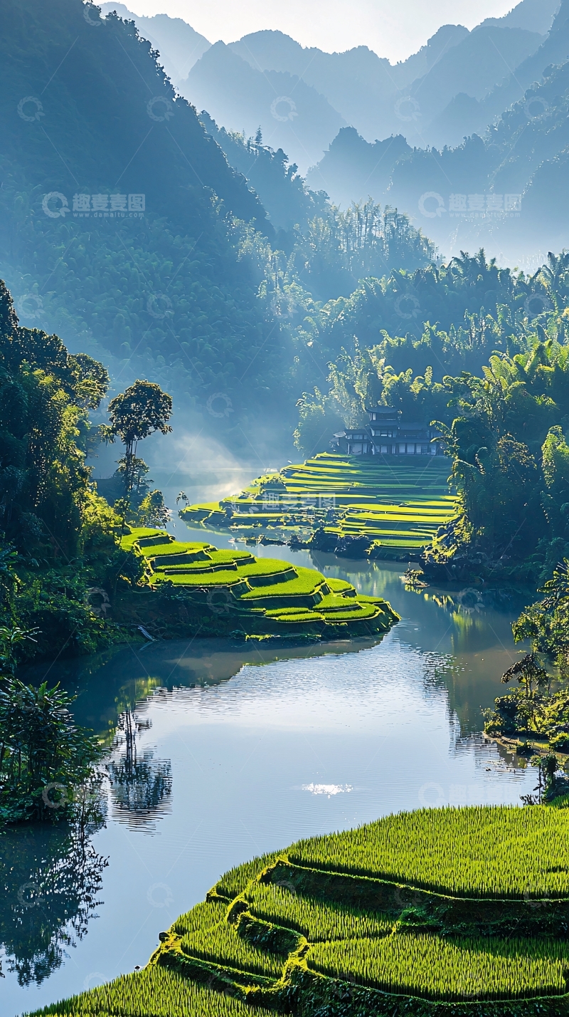 高清大图下载【趣麦麦图】山水田园风光8