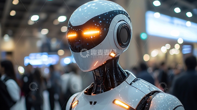 高清大图下载【趣麦麦图】未来科技感机器人