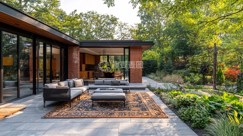 高清大图下载【趣麦麦图】现代简约庭院设计