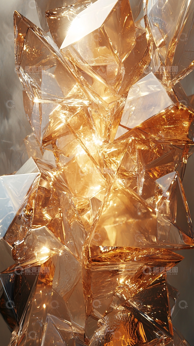 高清大图下载【趣麦麦图】光影水晶雕塑