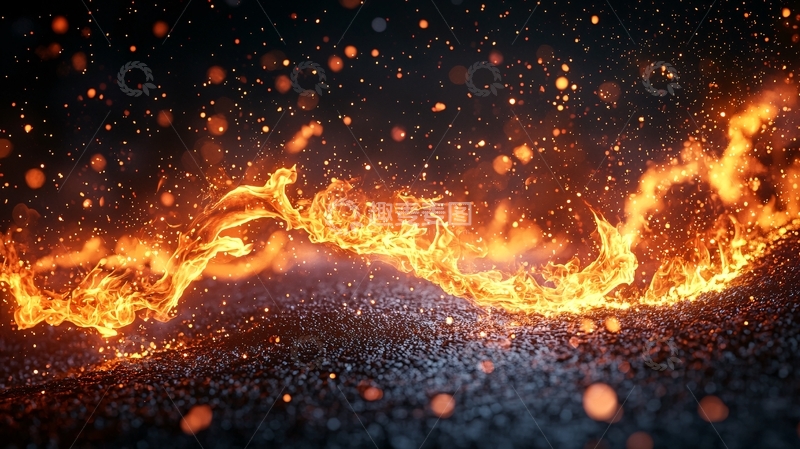 高清大图下载【趣麦麦图】火焰燃烧的动态效果图