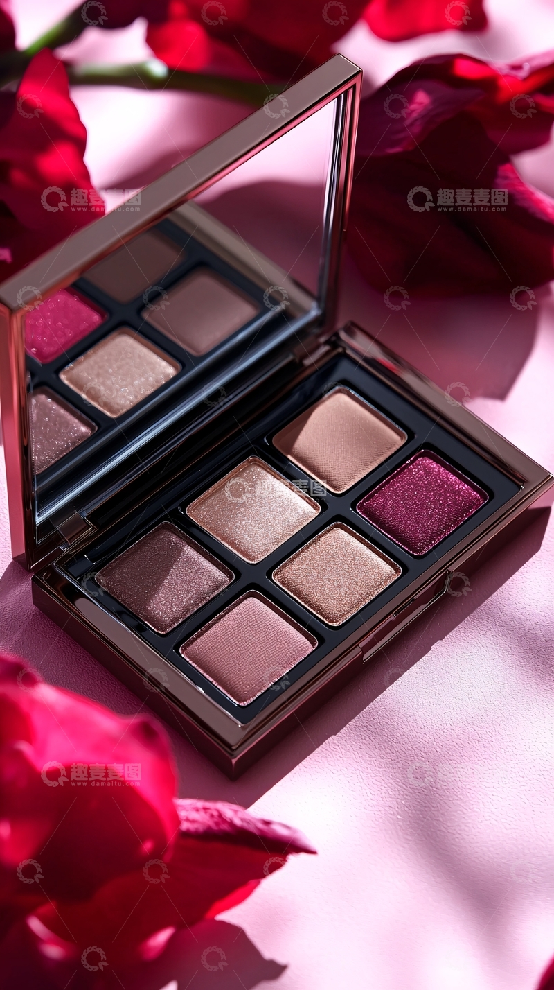 高清大图下载【趣麦麦图】精致眼影盘特写