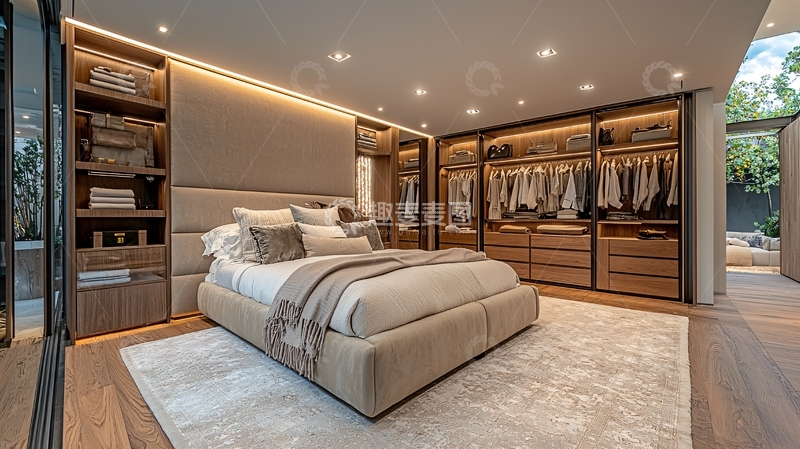 高清大图下载【趣麦麦图】现代简约卧室设计46