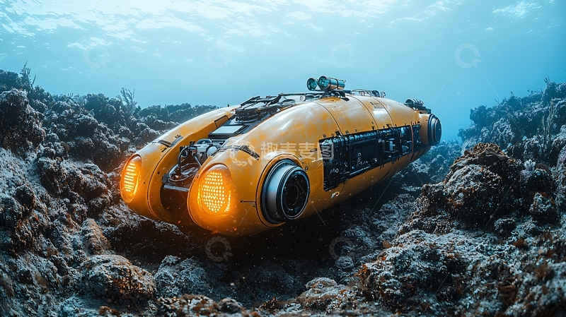 高清大图下载【趣麦麦图】水下机器人