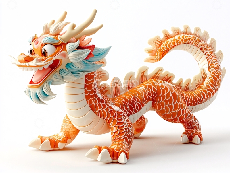 高清大图下载【趣麦麦图】卡通龙玩具雕塑