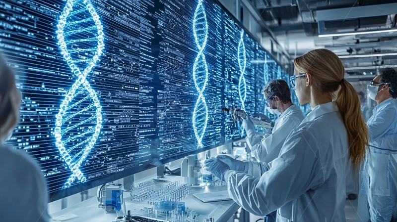 高清大图下载【趣麦麦图】基因研究实验室