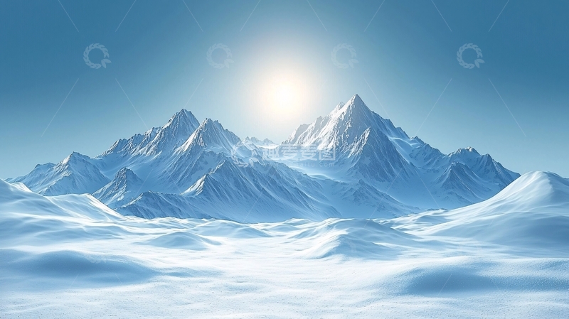 高清大图下载【趣麦麦图】雪山风景