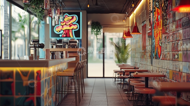 高清大图下载【趣麦麦图】复古酒吧内景