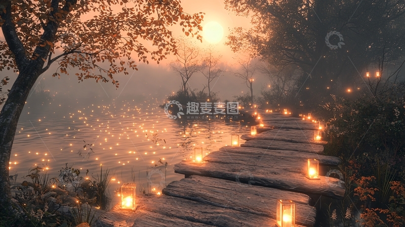 高清大图下载【趣麦麦图】梦幻森林小路21