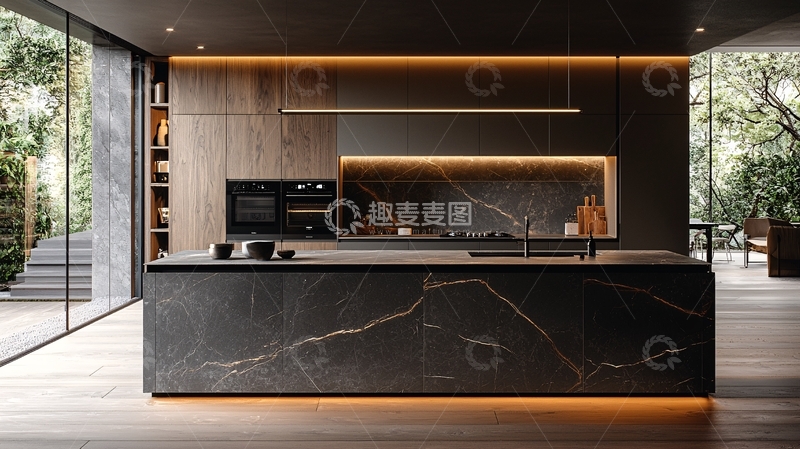 高清大图下载【趣麦麦图】现代简约厨房