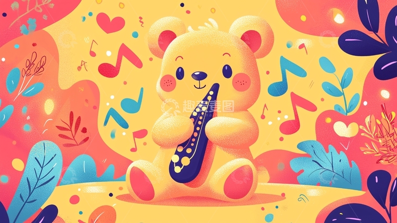 高清大图下载【趣麦麦图】可爱小熊