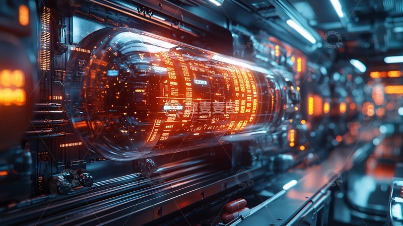 高清大图下载【趣麦麦图】未来科技感电子管