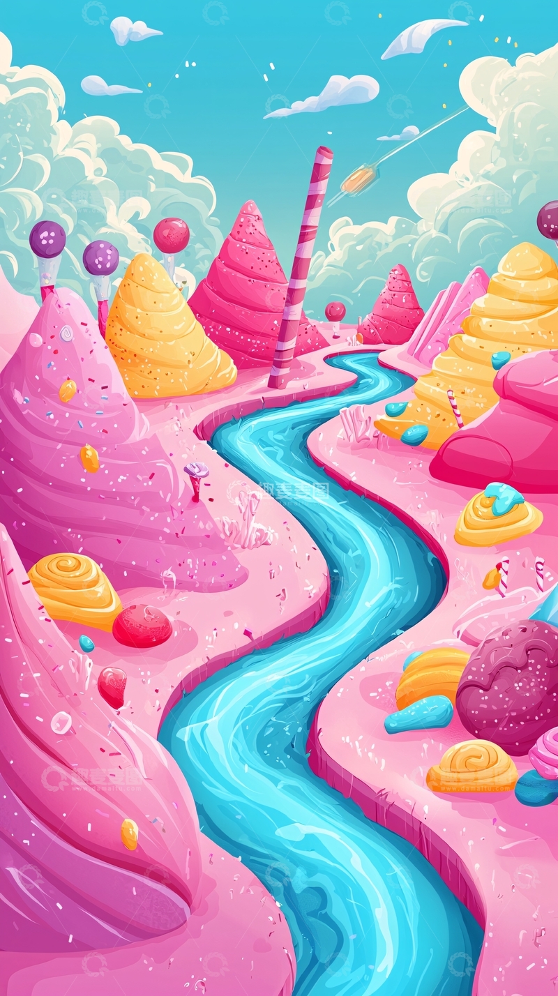 高清大图下载【趣麦麦图】梦幻糖果世界2