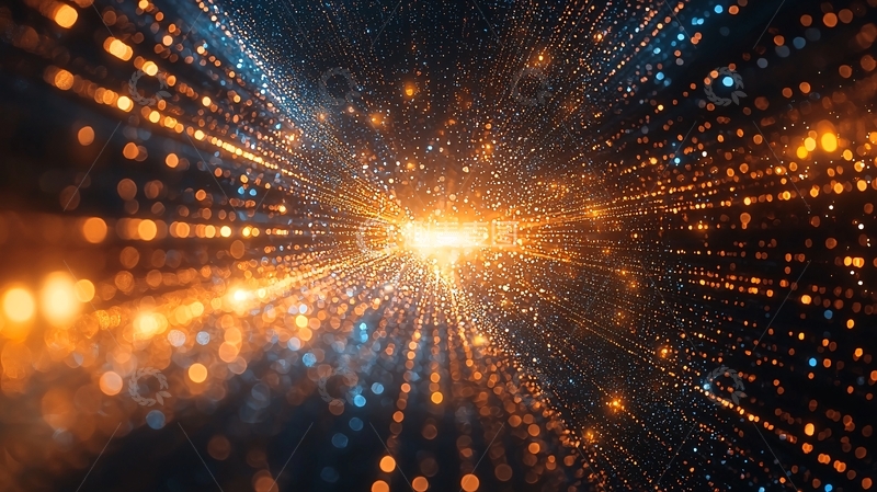 高清大图下载【趣麦麦图】光点隧道