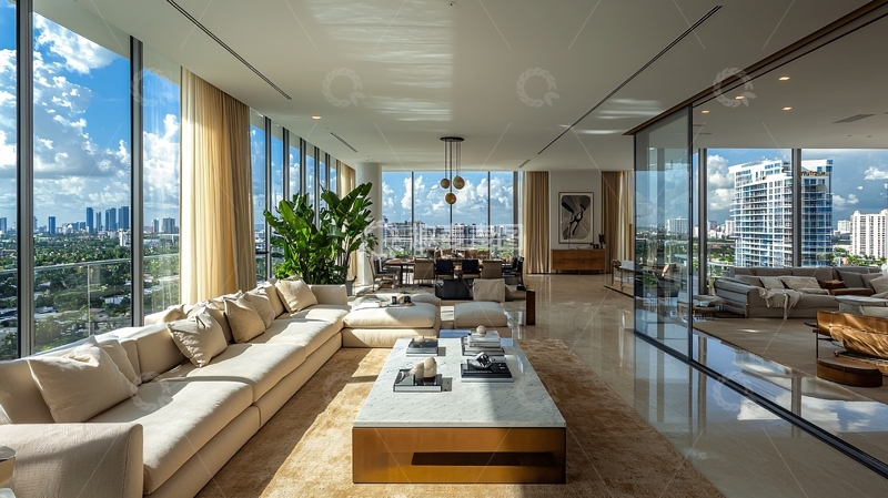 高清大图下载【趣麦麦图】豪华现代客厅